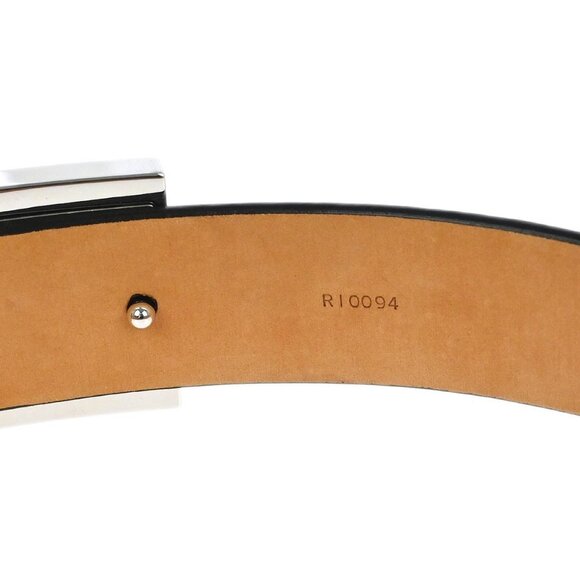 Louis Vuitton Black Ceinture Belt LV Stamp M6896S RI0094 #100/40 135612